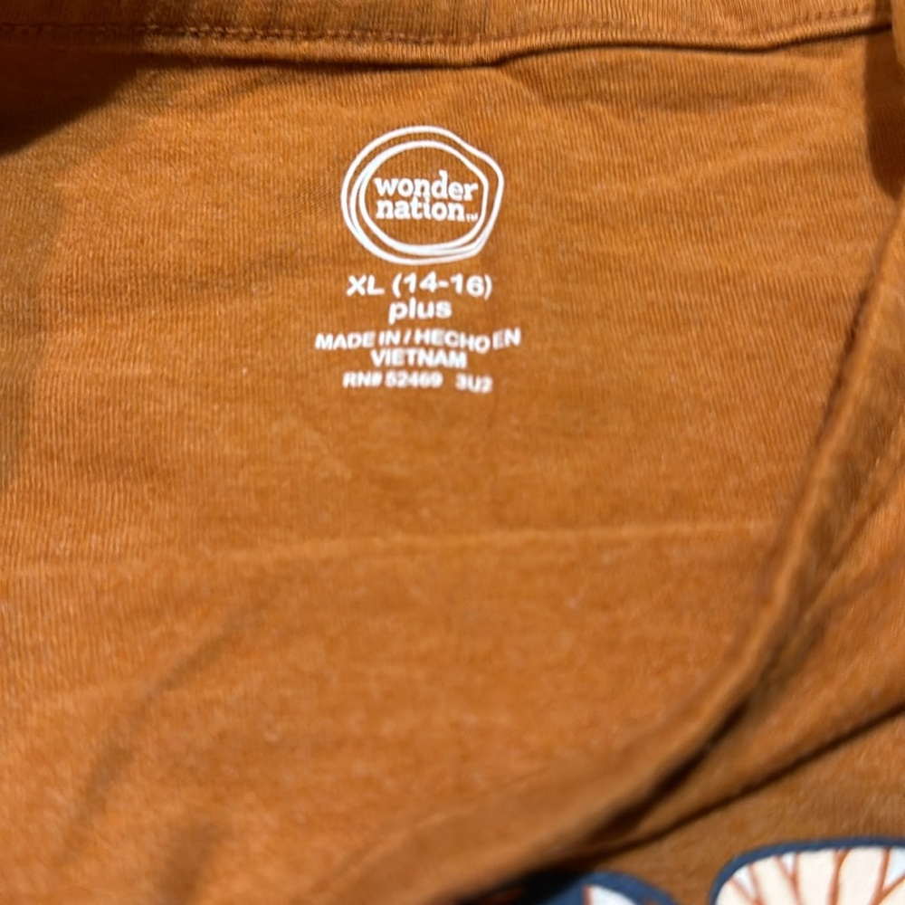 Wonder Nation, Girls XL (14-16) Plus, Burnt Orange Tank Top - Picture 2 of 5